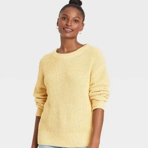 Women's Crewneck Textured Pullover Sweater [GG168]